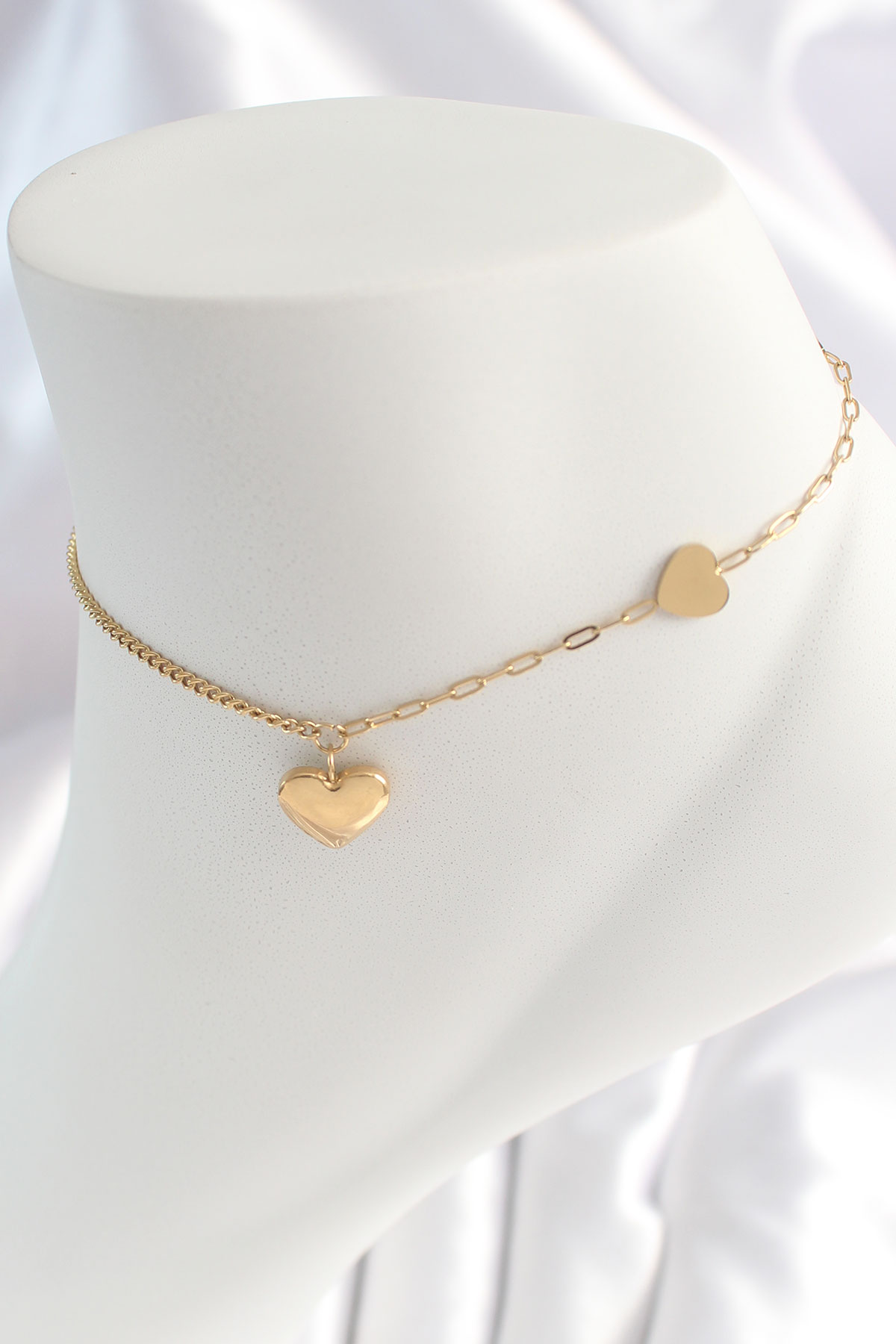 Erb%20316L%20Çelik%20Gold%20Renk%20Kalp%20Model%20Kadın%20HalHal
