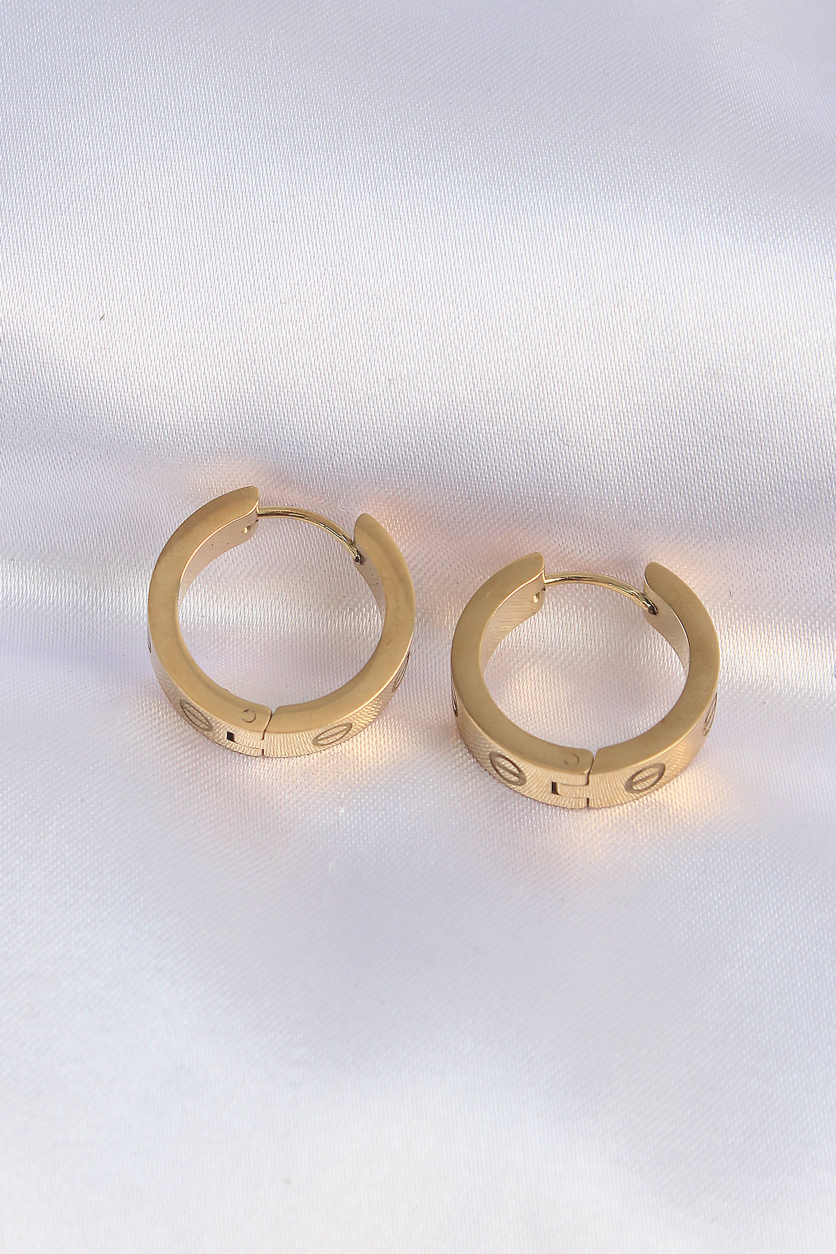 Erb%20316L%20Çelik%20Gold%20Renk%20Model%20Halka%20Küpe