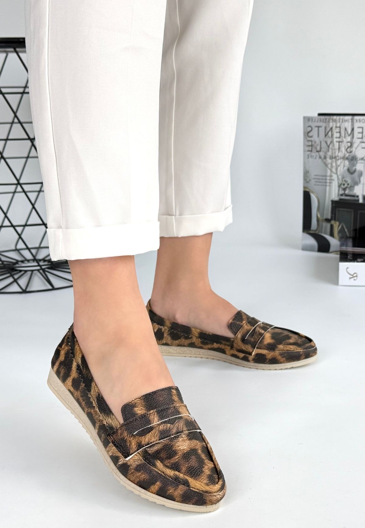 Ezon%20Leopar%20Cilt%20Babet%20Ayakkabı
