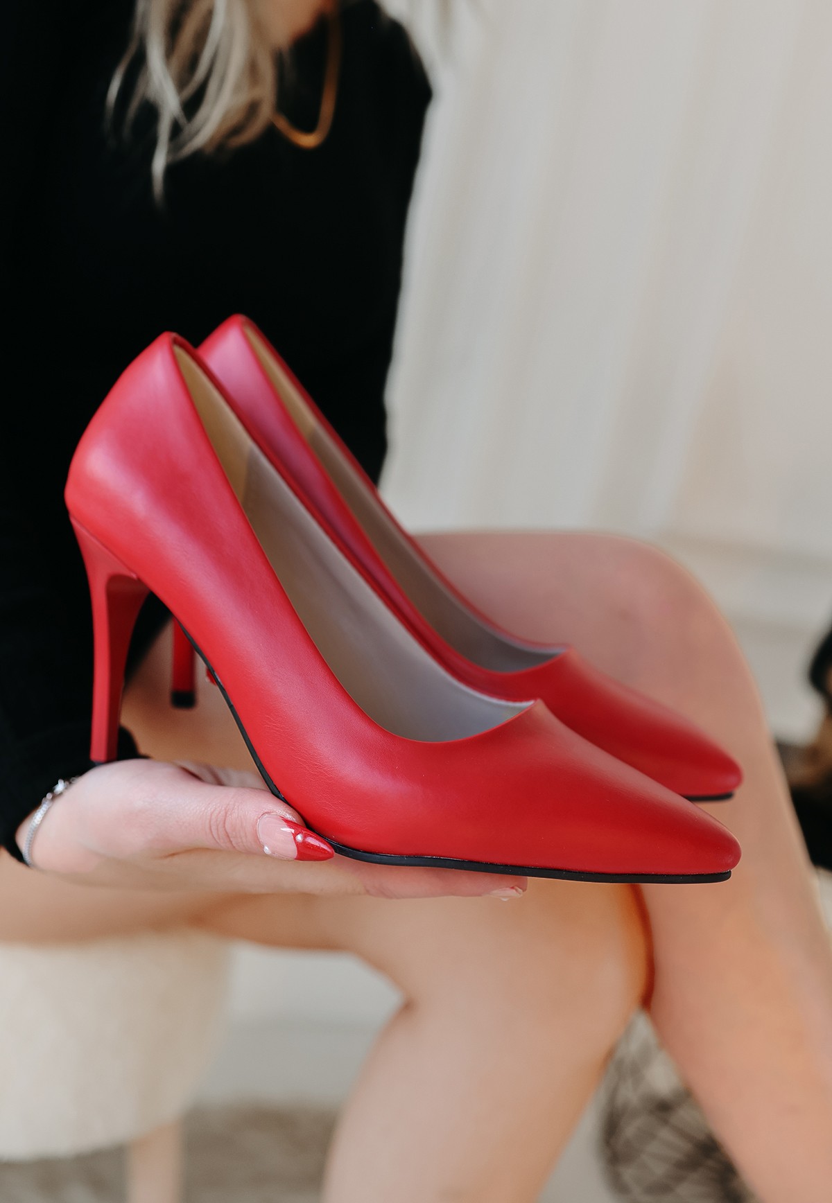 Jilya%20Kırmızı%20Cilt%20Stiletto%20Ayakkabı