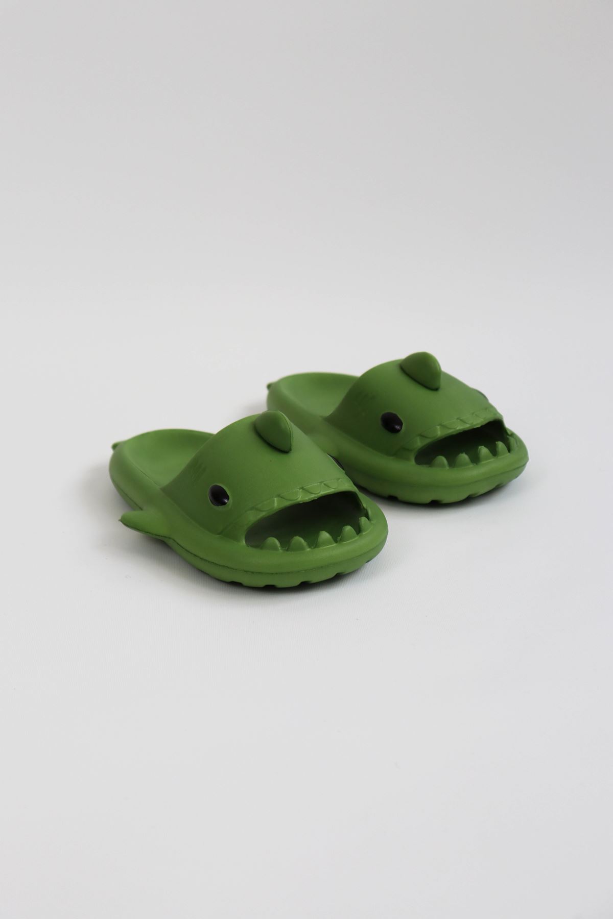 WG500 Köpekbalığı Haki Unisex Tam Ortopedik Terlik Shark Slides
