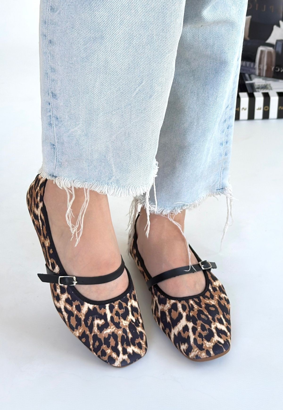 Almiye%20Leopar%20Keten%20Babet%20Ayakkabı