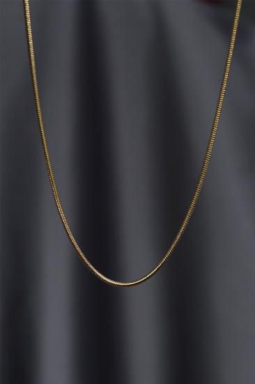 Erb Çelik Gold Renk İnce Yılan Model Kolye