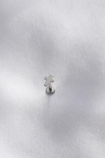 Erb 316L Cerrahi Çelik Gümüş Renk Tragus Piercing