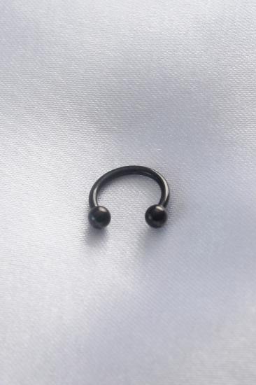 Erb 316L Cerrahi Çelik Minimal Toplu Siyah Renk Göbek Piercing