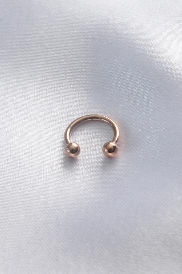 Erb 316L Cerrahi Çelik Rose Renk Minimal Toplu Halka Göbek Piercing