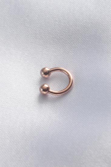 Erb 316L Cerrahi Çelik Rose Renk Minimal Toplu Halka Göbek Piercing
