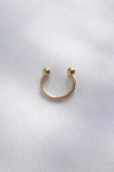 Erb 316L Cerrahi Çelik Minimal Toplu Gold Renk Halka Piercing