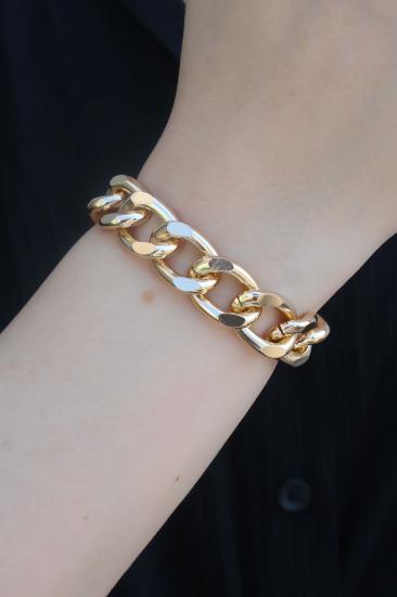 Erb Gold Renk Kalın Zincir Model Kadın Bileklik