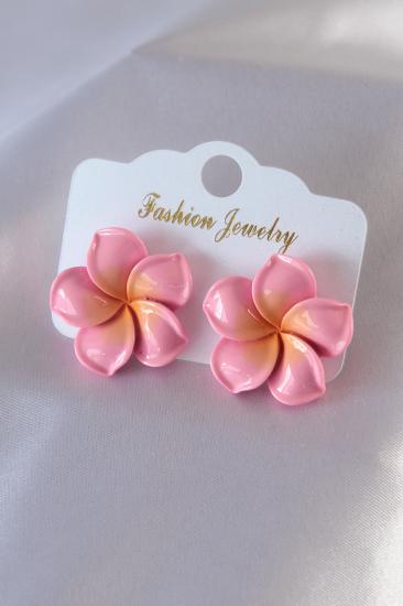 Erb Pembe Renk Lotus Aloha Model Kadın Küpe