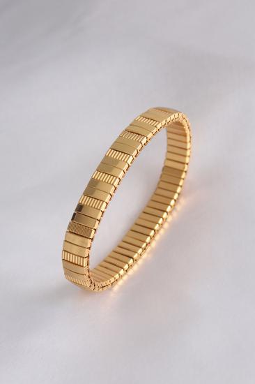Erb Nominaition 316L Çelik Gold Renk Lastikli Kadın Bileklik