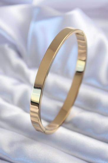 Erb 316L Çelik Gold Renk Kalın Ajda Model Kadın Kelepçe
