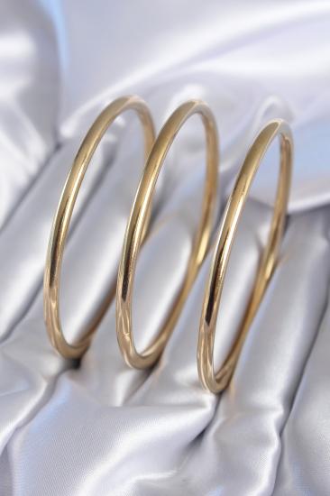 Erb 316L Çelik Gold Renk Ajda Model Kadın Bileklik