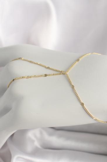 Erb Pirinç Gold Renk Pul Detaylı Kadın Şahmeran