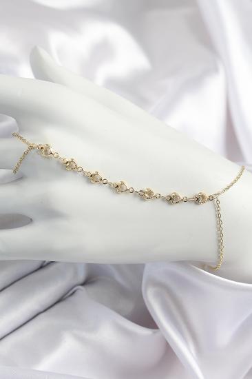 Erb Pirinç Kalpli Zirkon Taşlı Y Model Gold Renk Kadın Şahmeran