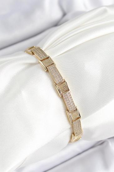 Erb Xuping Pirinç Parçalı Gurmet Model Gold Renk Kadın Bileklik
