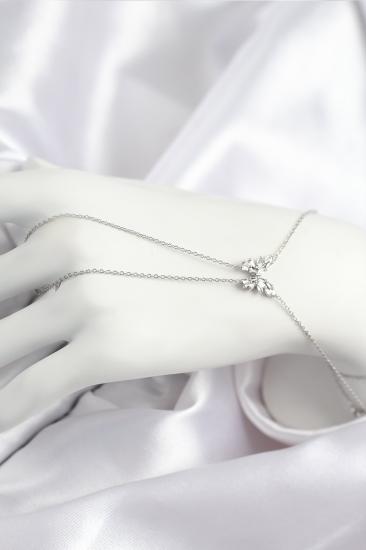 Erb Pirinç Zirkon Taşlı Kelebek Model Gümüş Renk Şahmeran