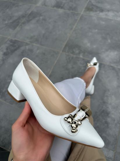 Nell Beyaz Cilt Topuklu Ayakkabı