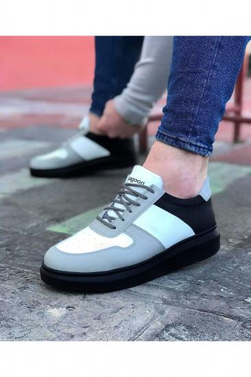 WG011 Beyaz Kömür Erkek Casual Ayakkabı