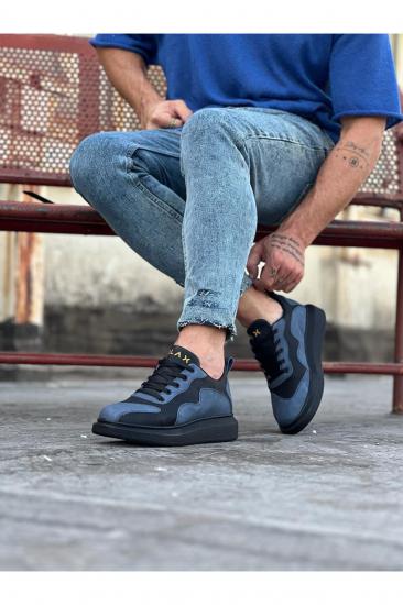 WG301 Kömür Mavi Erkek Casual Ayakkabı