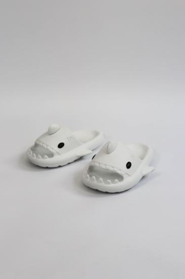 WG500 Köpekbalığı Beyaz Unisex Tam Ortopedik Terlik Shark Slides