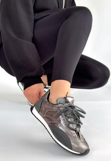 Ranu Platin Cilt Paraşüt Detaylı Bağcıklı Spor Ayakkabı