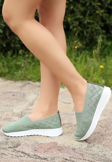 Toly Mint Yeşili Triko Babet Ayakkabı
