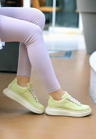 Ento Neon Cilt Bağcıklı Spor Ayakkabı